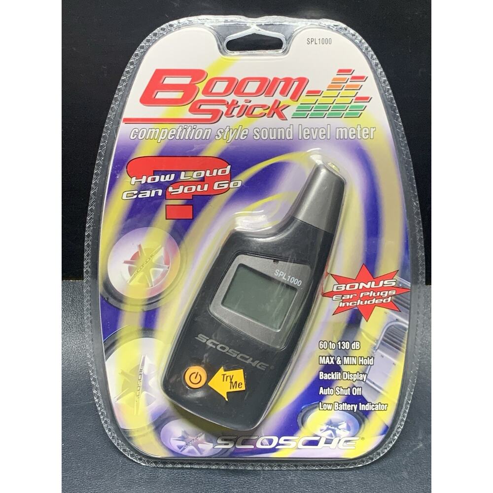 Boom Stick Scosche Portable Sound Level 60 to 130 dB Decidable Meter SPL1000